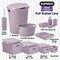 Superio Plastic Storage Container Bins, Organizer Baskets, Boxes for Organizing Closet Shelves Drawer Shelf